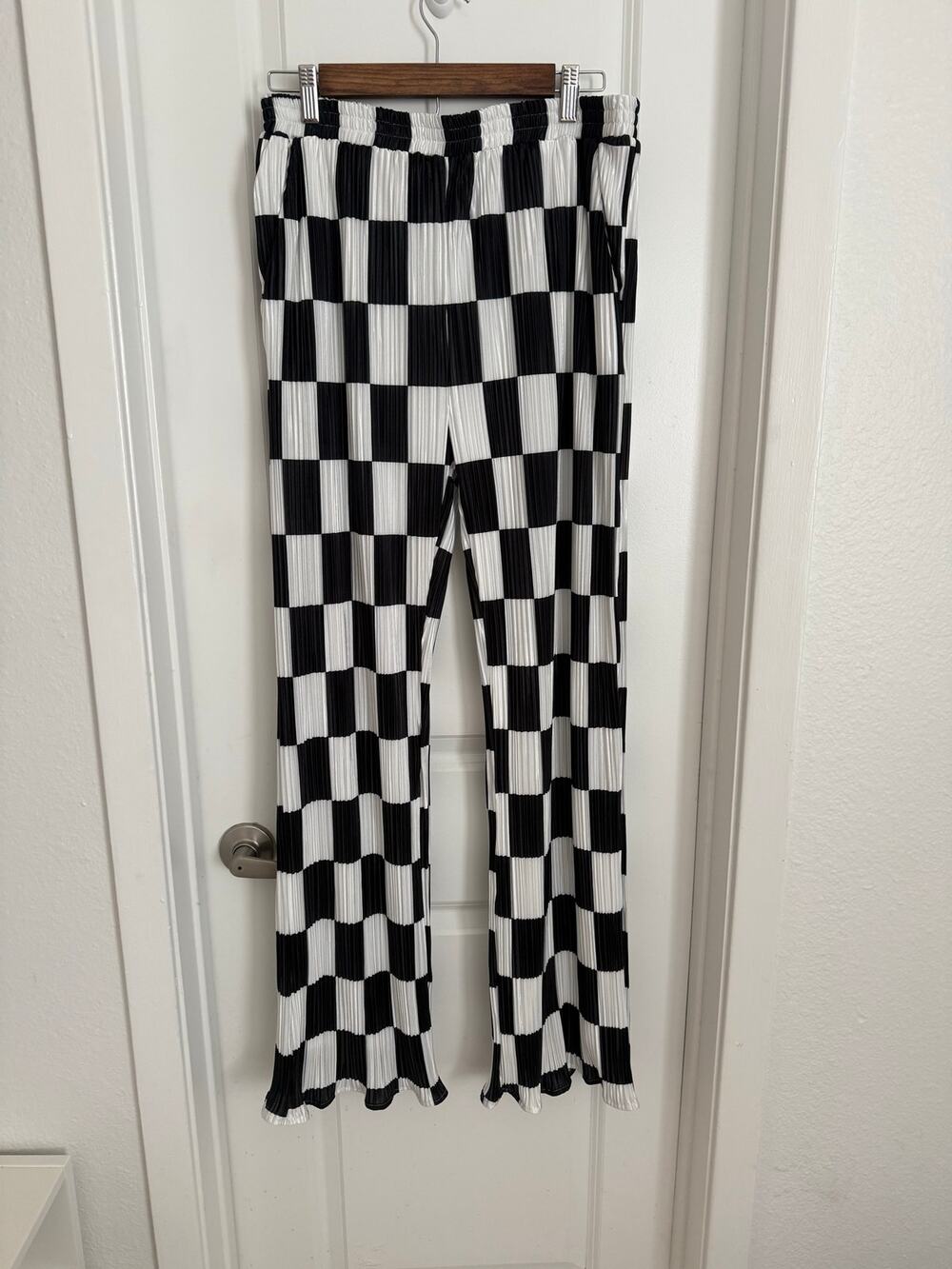 Dressed in Lala Checkerboard High Rise Pants Size Large